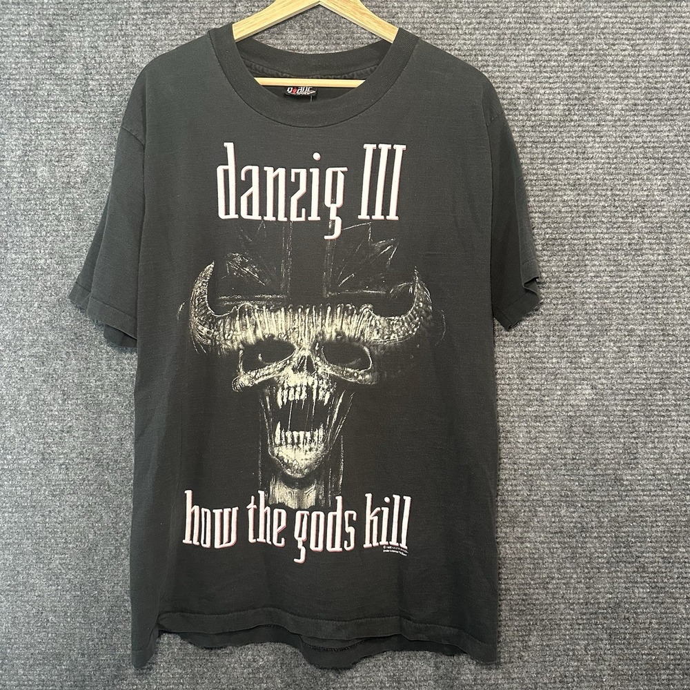 Danzig III How The Gods Kill Dirty Black Summer Org.Vintage Tour Shirt Giant Tag